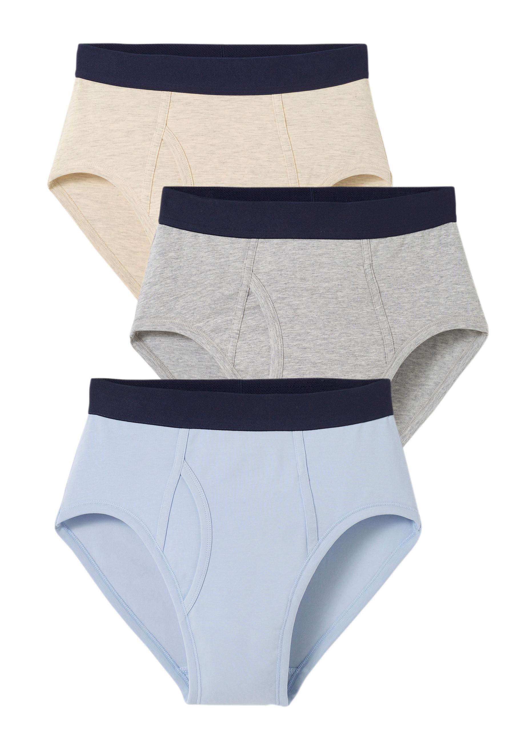 Image of 3er-pack Slips Mit Eingriff Herren Braun XXL