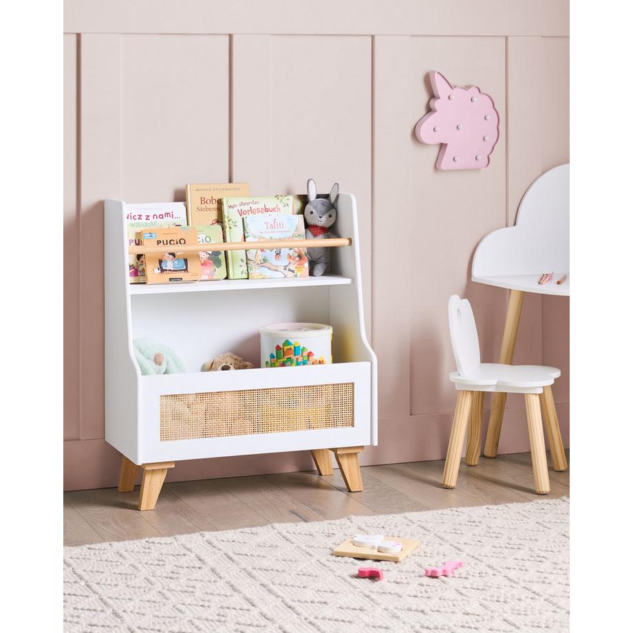 Beliani Bücherregal mit 2 Ebenen aus MDF-Platte  JACKIT  