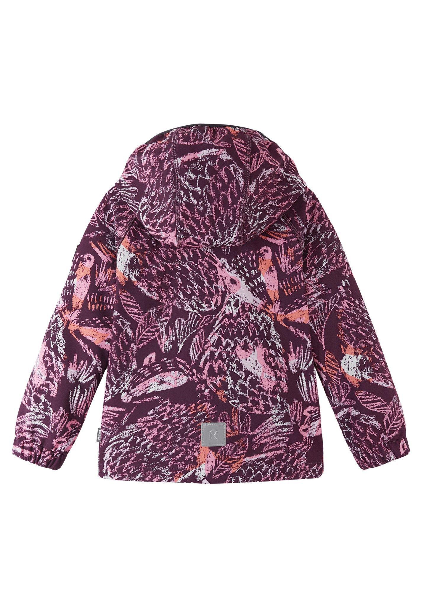 Reima  Kinder Softshell Jacke Vantti Deep purple print 