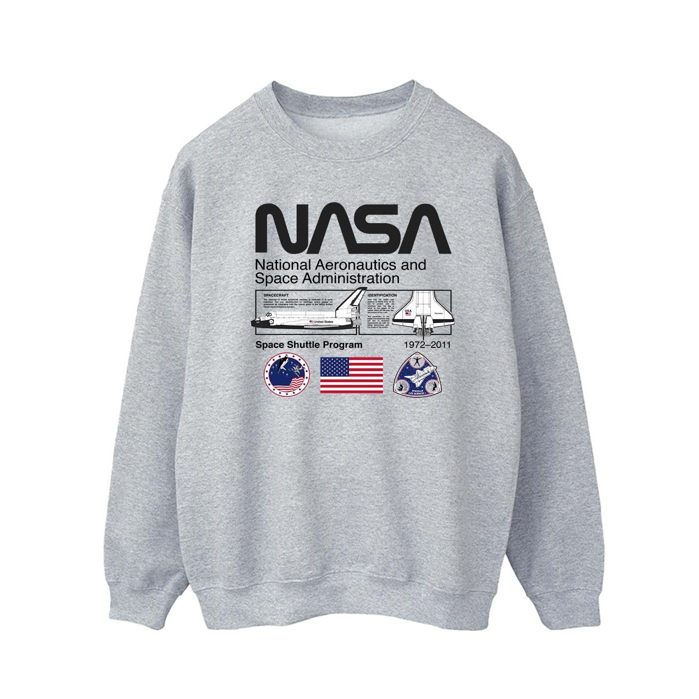 Image of Space Admin Sweatshirt Herren Grau M