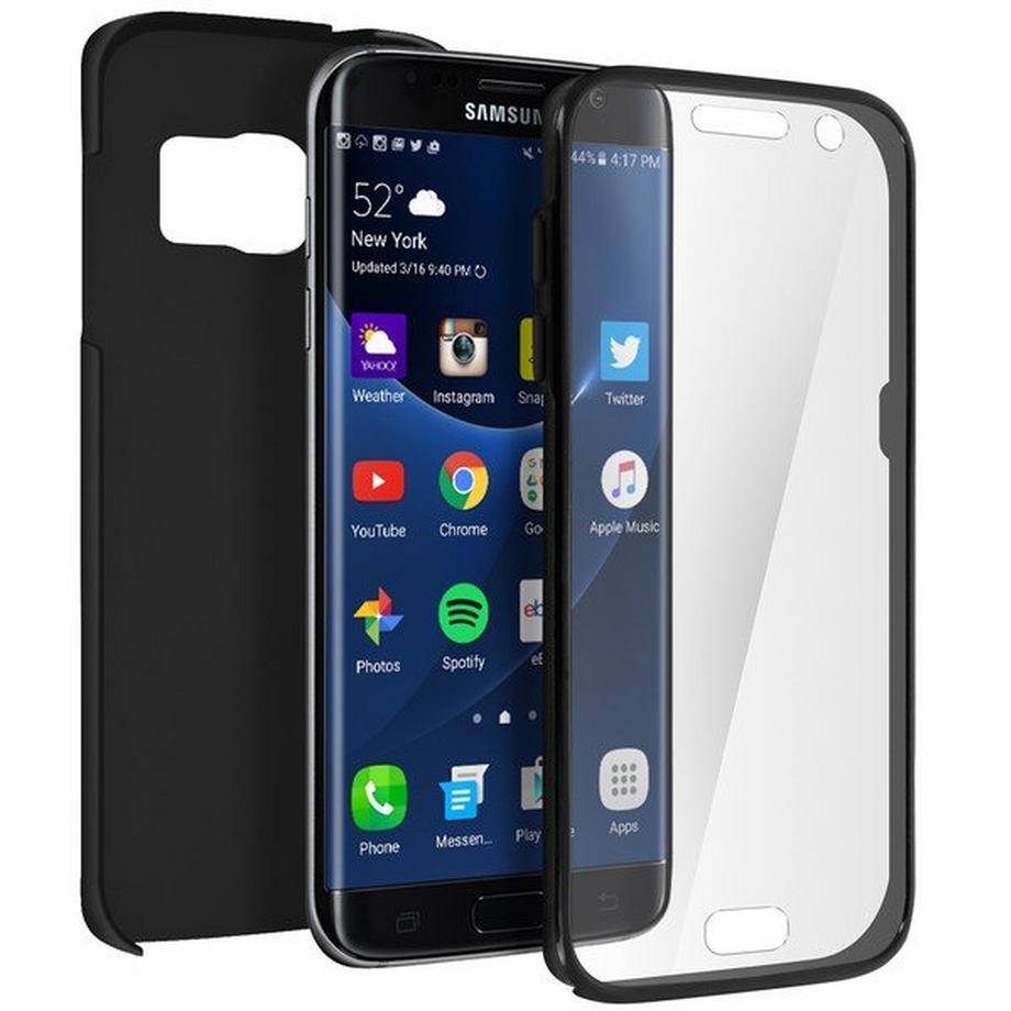Avizar  Galaxy S7 Edge Full Cover Schwarz 
