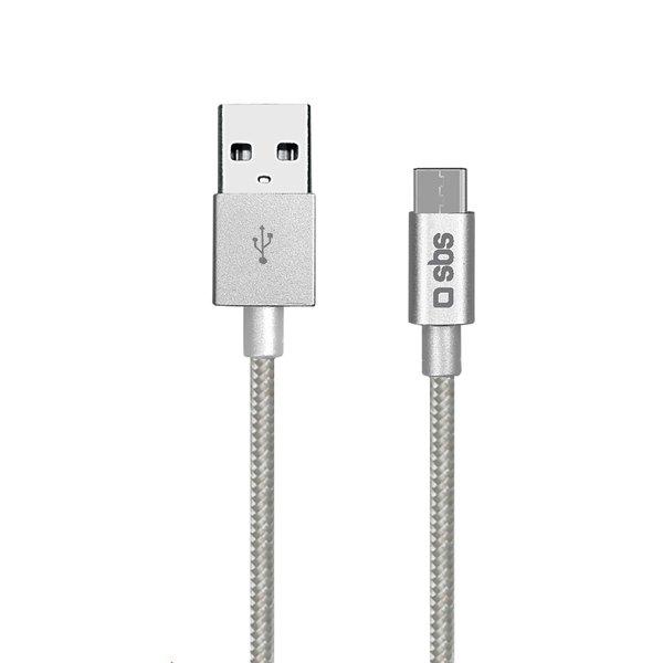 Image of TECABLETC15BS USB Kabel 1,5 m USB 2.0 USB A USB C Silber