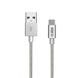 SBS  TECABLETC15BS cavo USB 1,5 m USB 2.0 USB A USB C Argento 