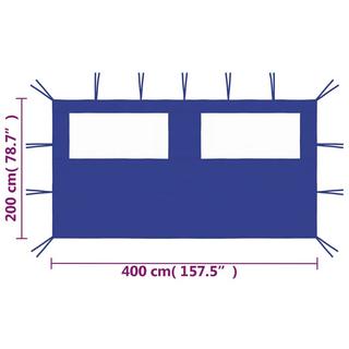 VidaXL Paroi latérale de belvédère tissu  