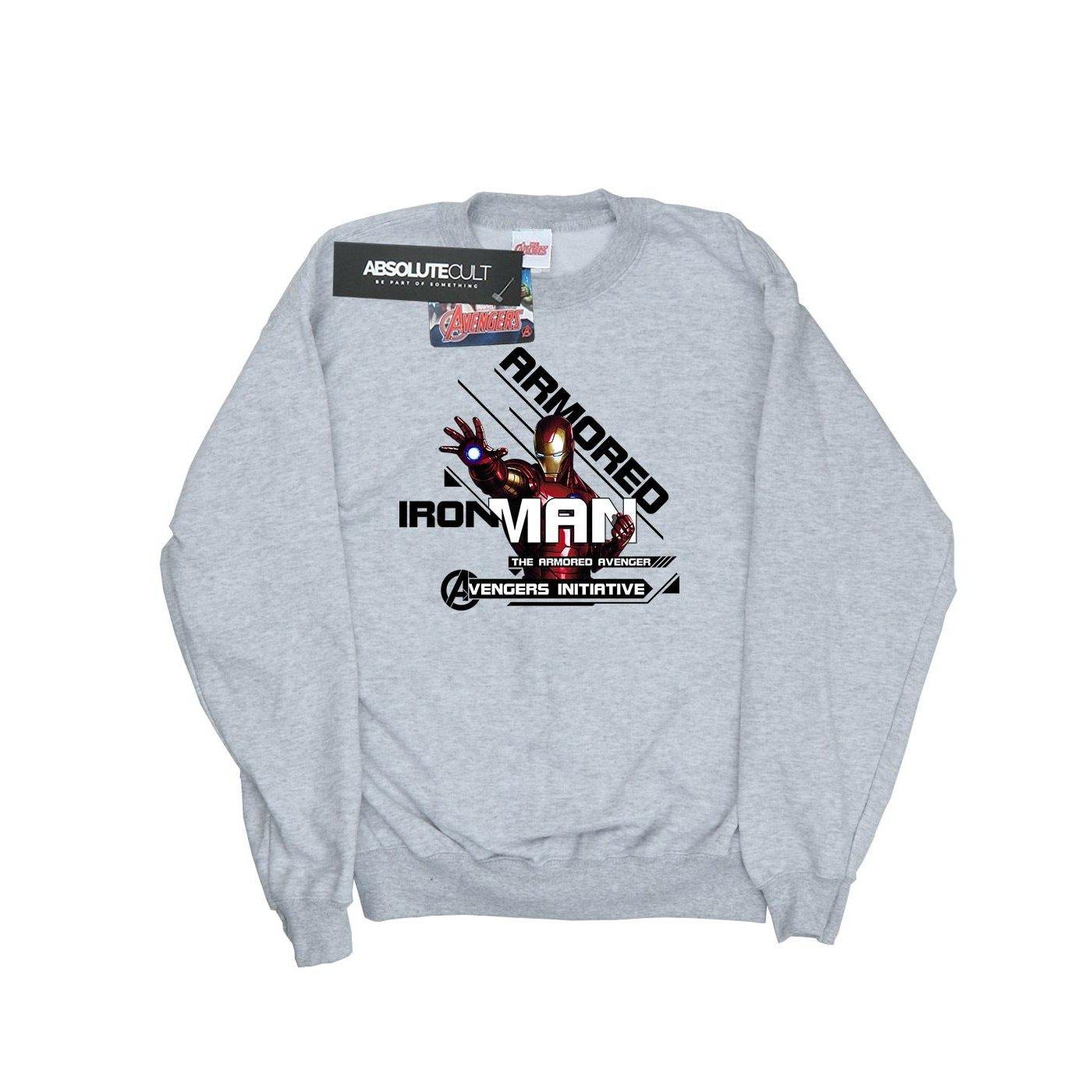 Image of Iron Man Armored Avenger Sweatshirt Unisex Grau 116