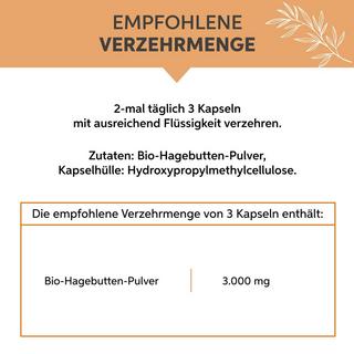 Eltabia  Capsule di rosa canina biologica 