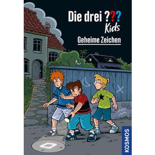 Die drei ??? Kids, 95, Geheime Zeichen Pfeiffer, Boris; Smialkowski, Udo (Illustrationen) Copertina rigida 