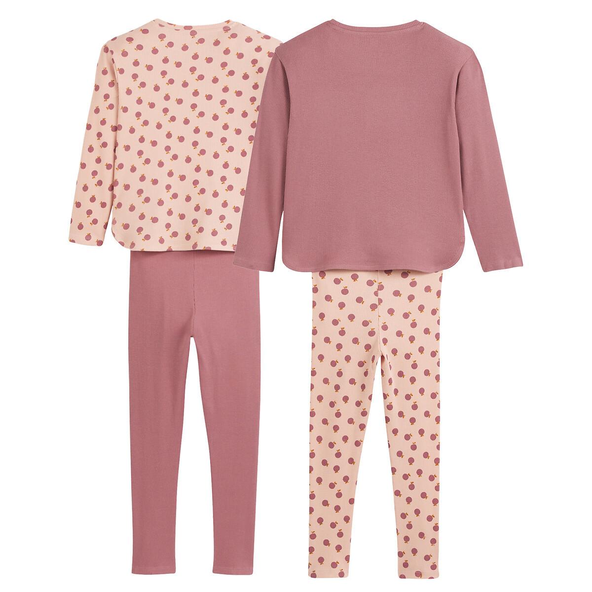 La Redoute Collections  Lot de 2 pyjamas en côtes 