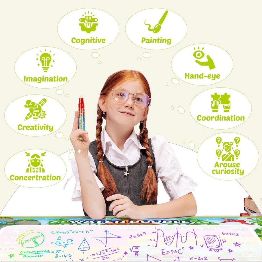 Activity-board Tapis de dessin Aqua Magic Tapis de dessin réutilisable pour les enfants  