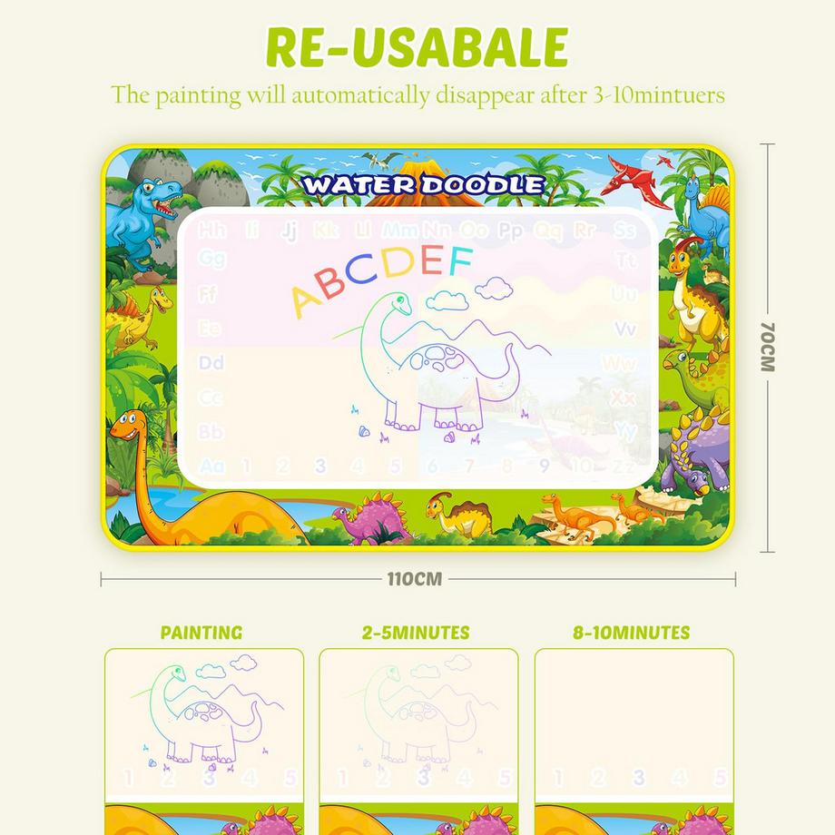 Activity-board Tapis de dessin Aqua Magic Tapis de dessin réutilisable pour les enfants  