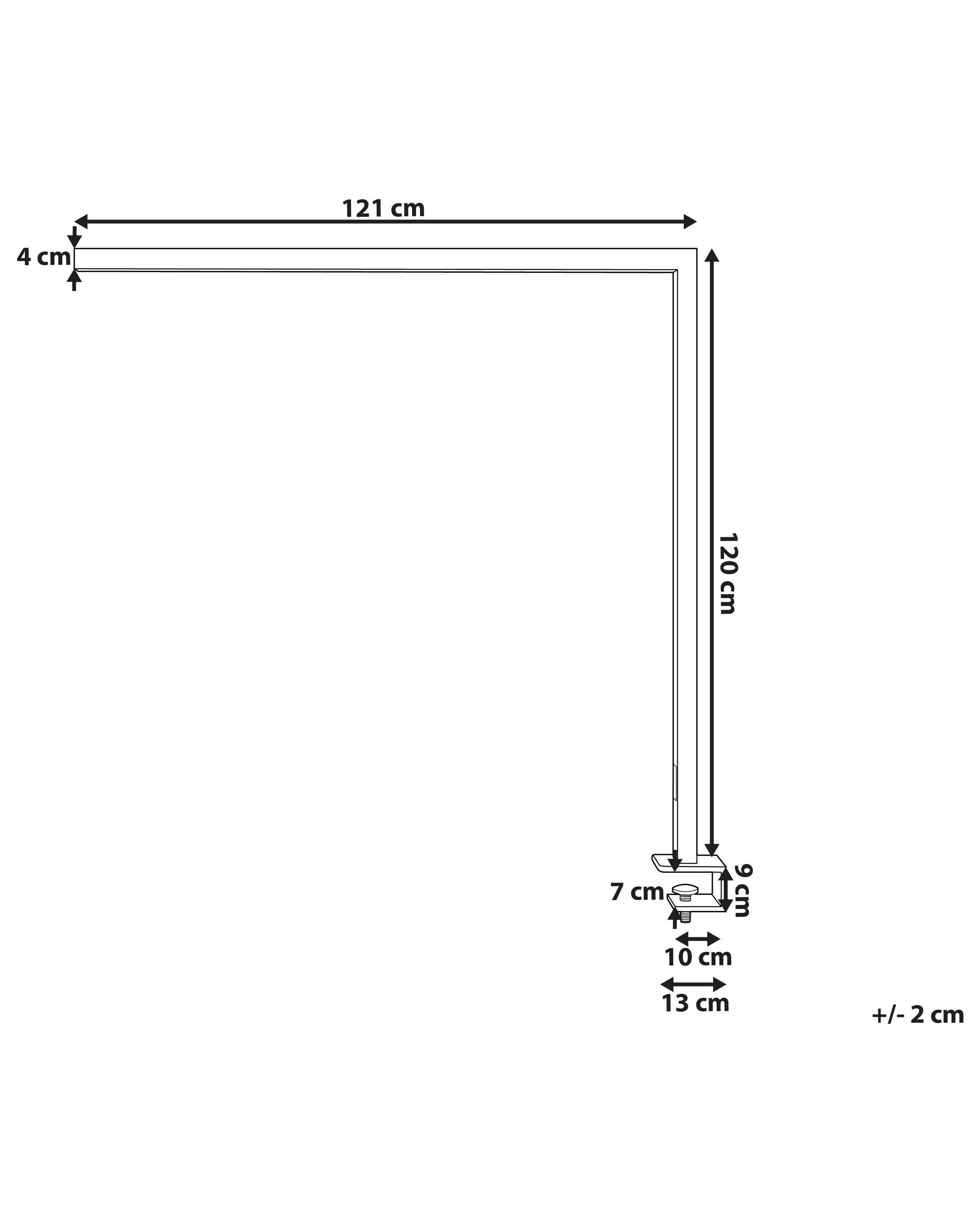 Beliani Lampada da tavolo en Alluminio Industriale OCTANT  