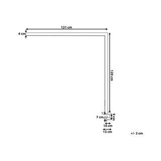 Beliani Lampada da tavolo en Alluminio Industriale OCTANT  