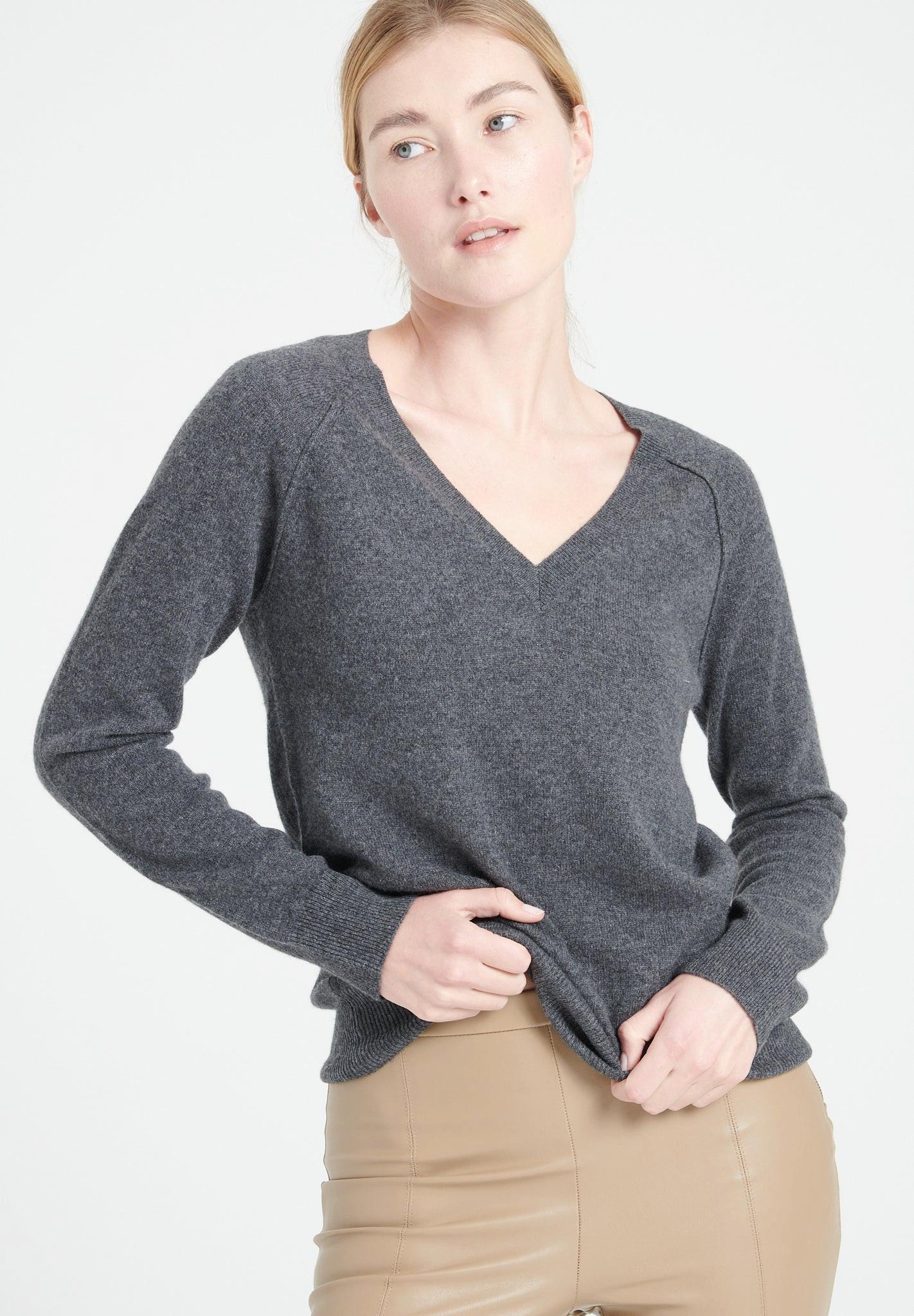 Studio Cashmere8  LILLY 6 Pullover mit V-Ausschnitt - 100% Kaschmir 