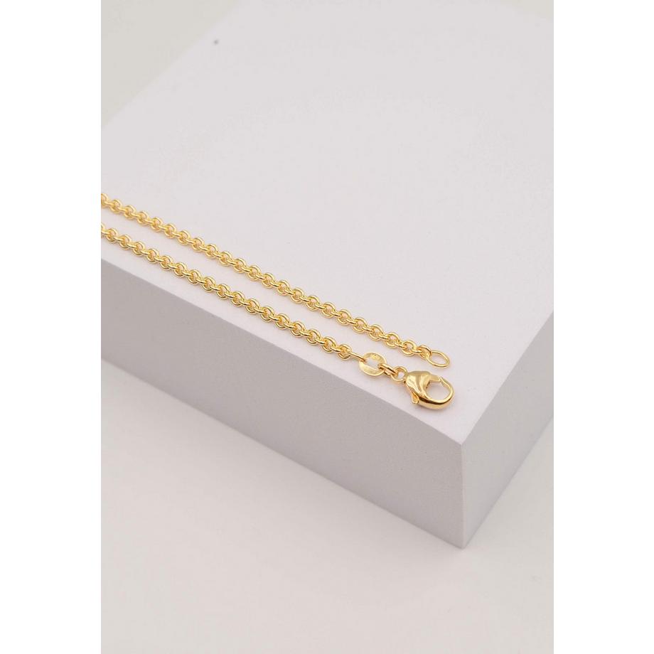 MUAU Schmuck  Collier rond d'forçat en or jaune 750, 2,7mm, 40cm 