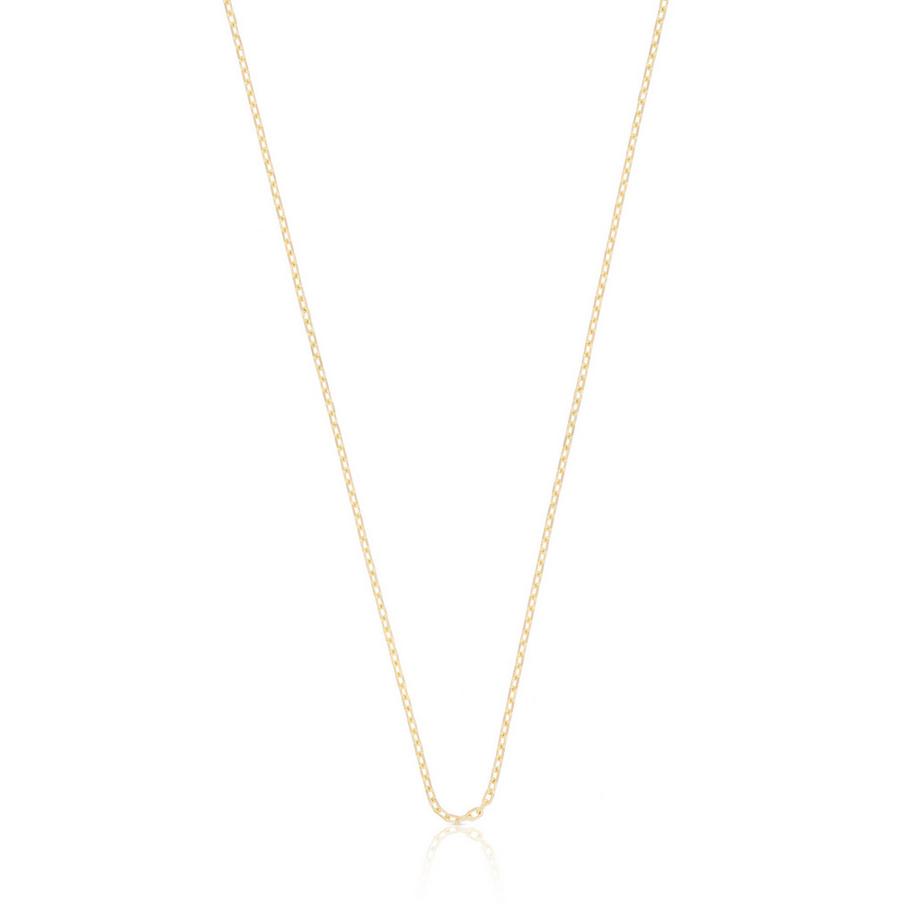 Collier rond d'forçat en or jaune 750, 2,7mm, 40cm