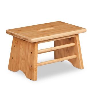 B2X Repose-pieds en bambou avec poignée  