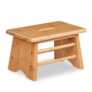 Repose-pieds en bambou avec poignée