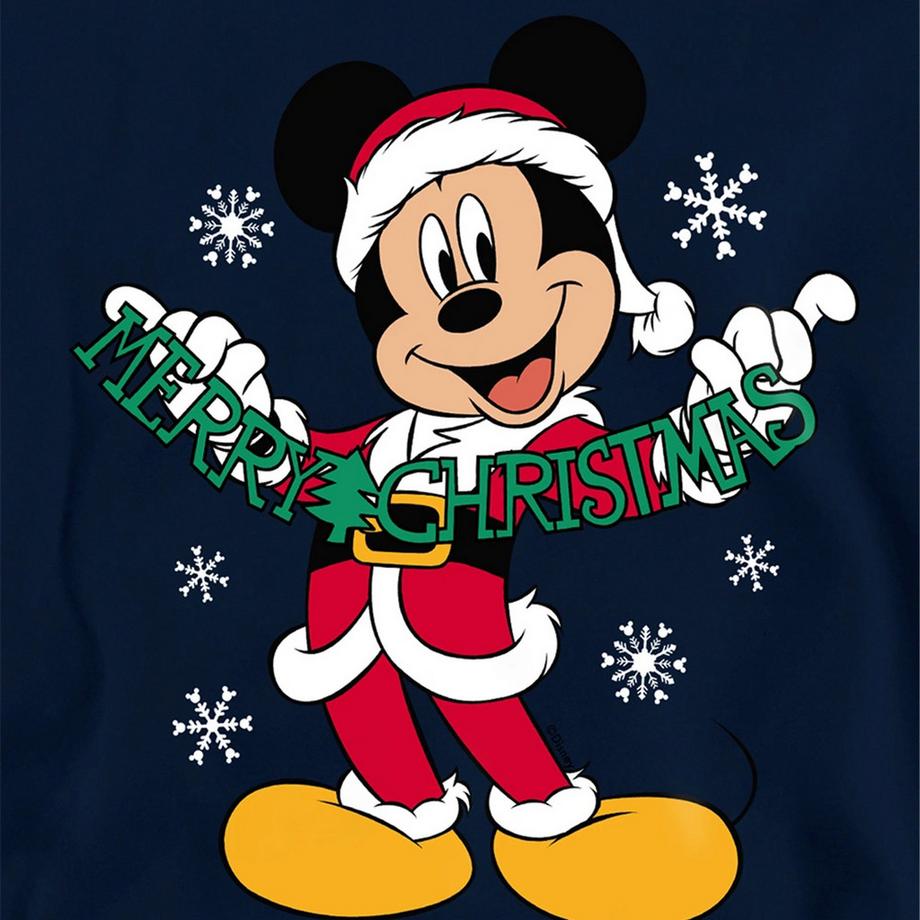 Disney  Sweat À Capuche Motif Mickey Mouse Merry Christmas 