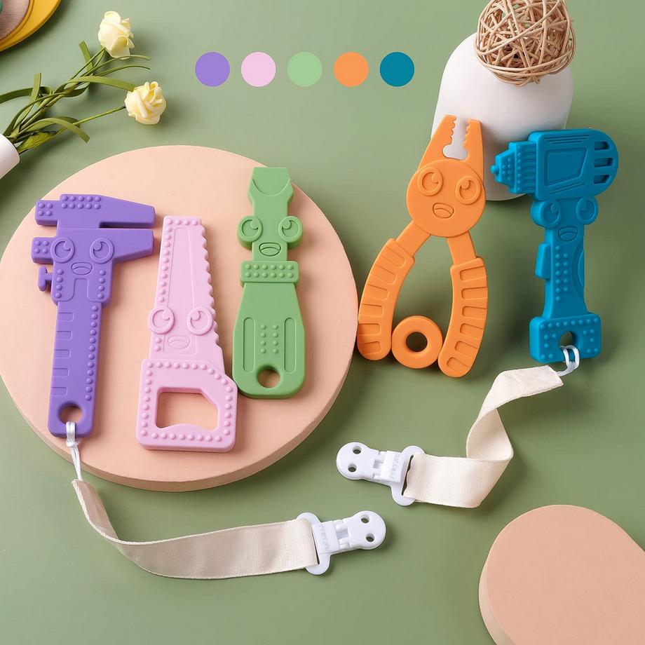 Activity-board  Beißspielzeug Kauspielzeug Greifspielzeug Kühlendes Silikon-Beißspielzeug 