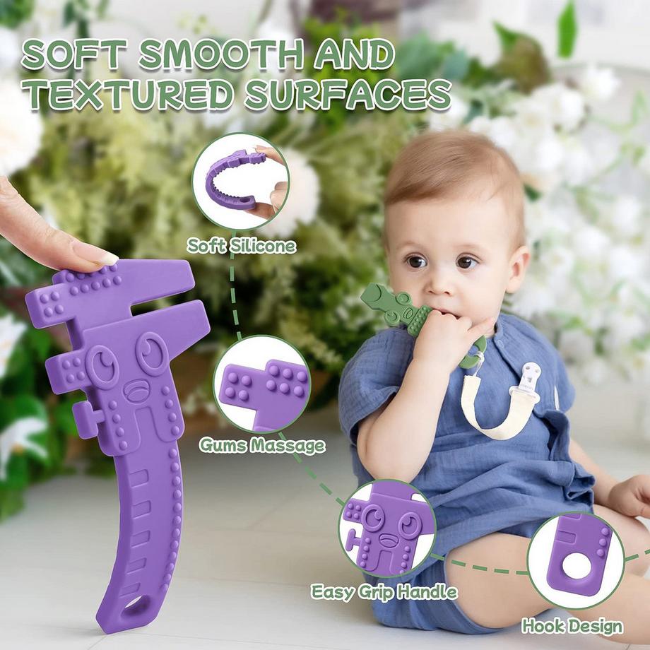 Activity-board  Beißspielzeug Kauspielzeug Greifspielzeug Kühlendes Silikon-Beißspielzeug 