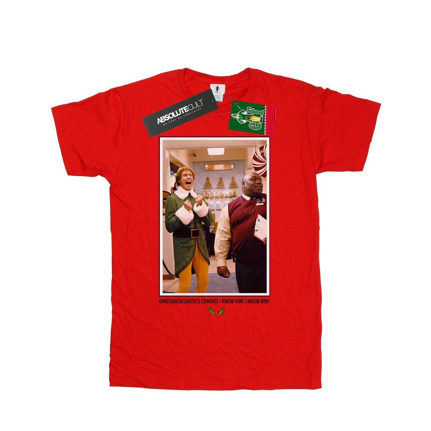 Image of Omg Santa Photo Tshirt Mädchen Rot Bunt 152-158