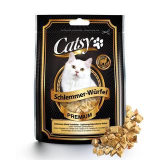 CATSY  snack pour chats cubes de foie de poulet - Multipack 