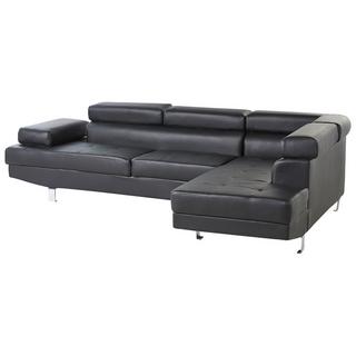 Beliani Ecksofa aus Kunstleder Modern NORREA  