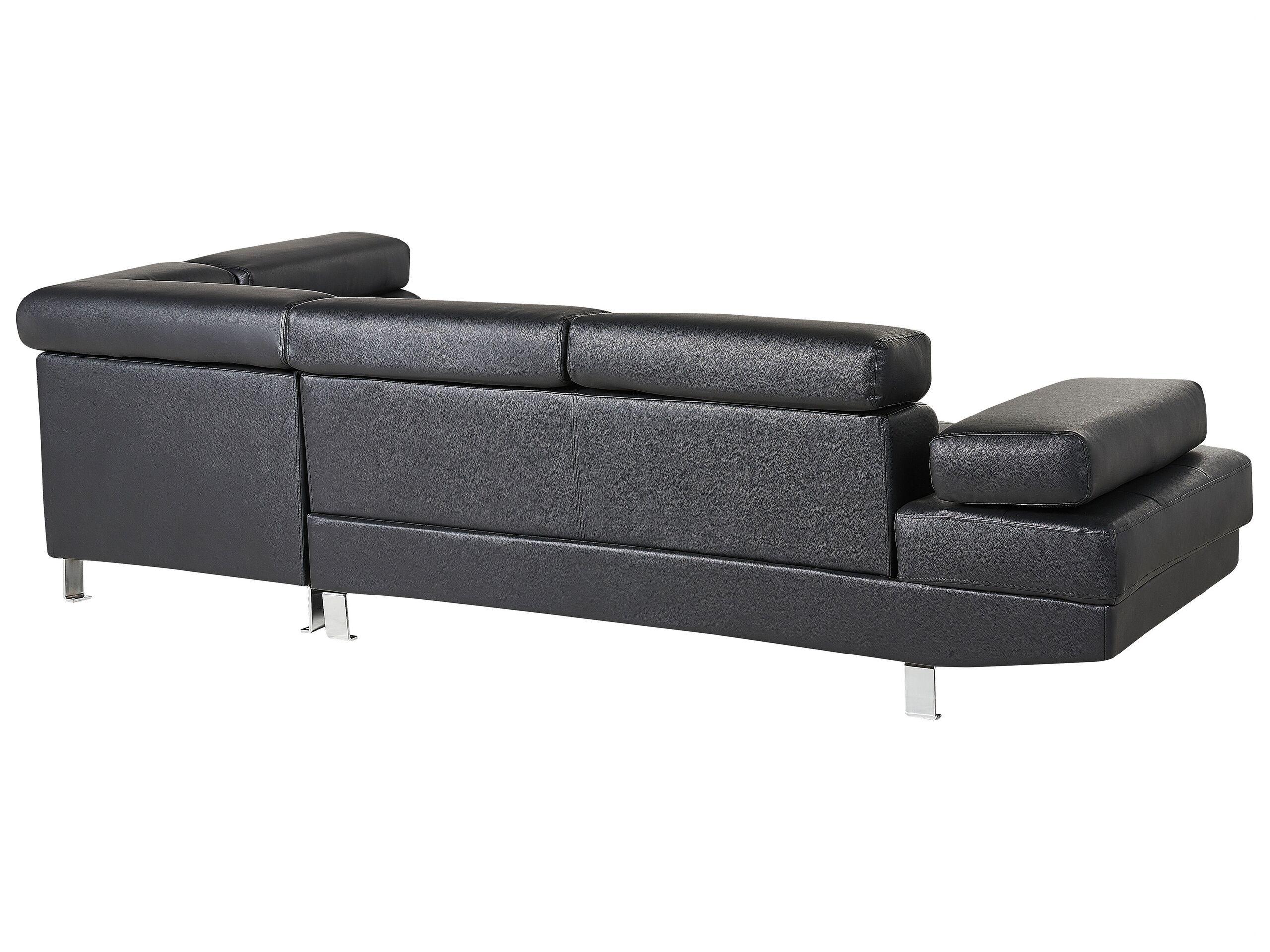 Beliani Ecksofa aus Kunstleder Modern NORREA  