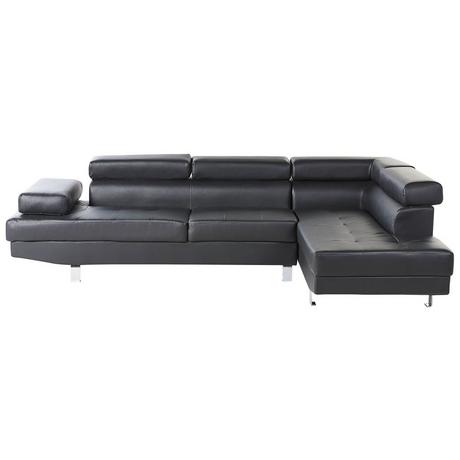 Beliani Ecksofa aus Kunstleder Modern NORREA  