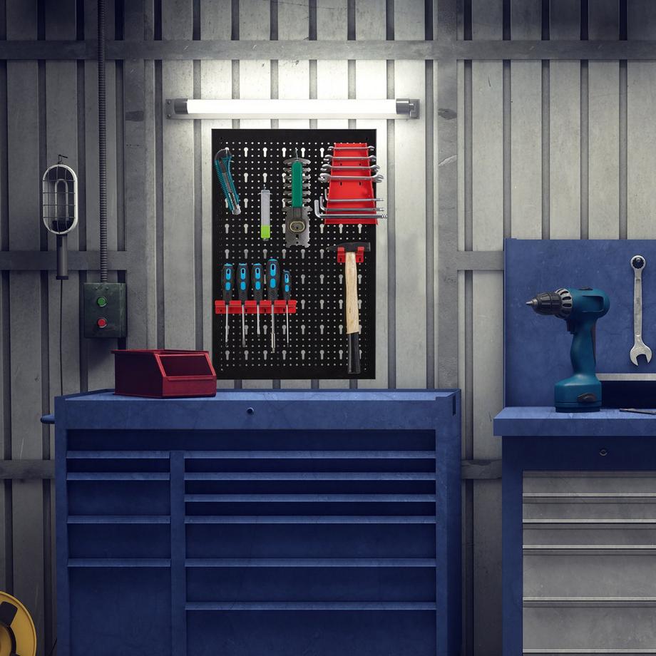 B2X Parete portautensili in 3 parti con accessori  