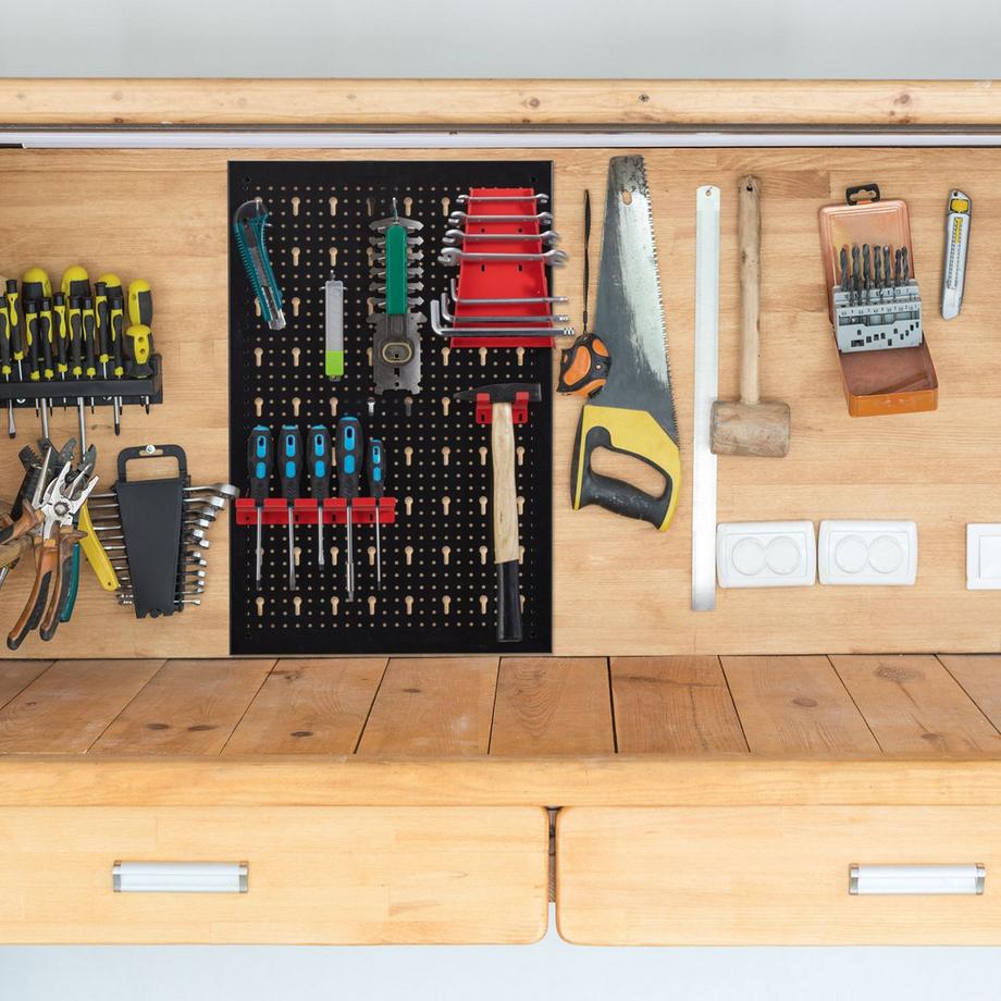 B2X Parete portautensili in 3 parti con accessori  