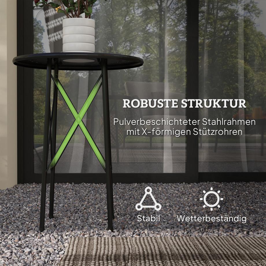 Outsunny Table de jardin  