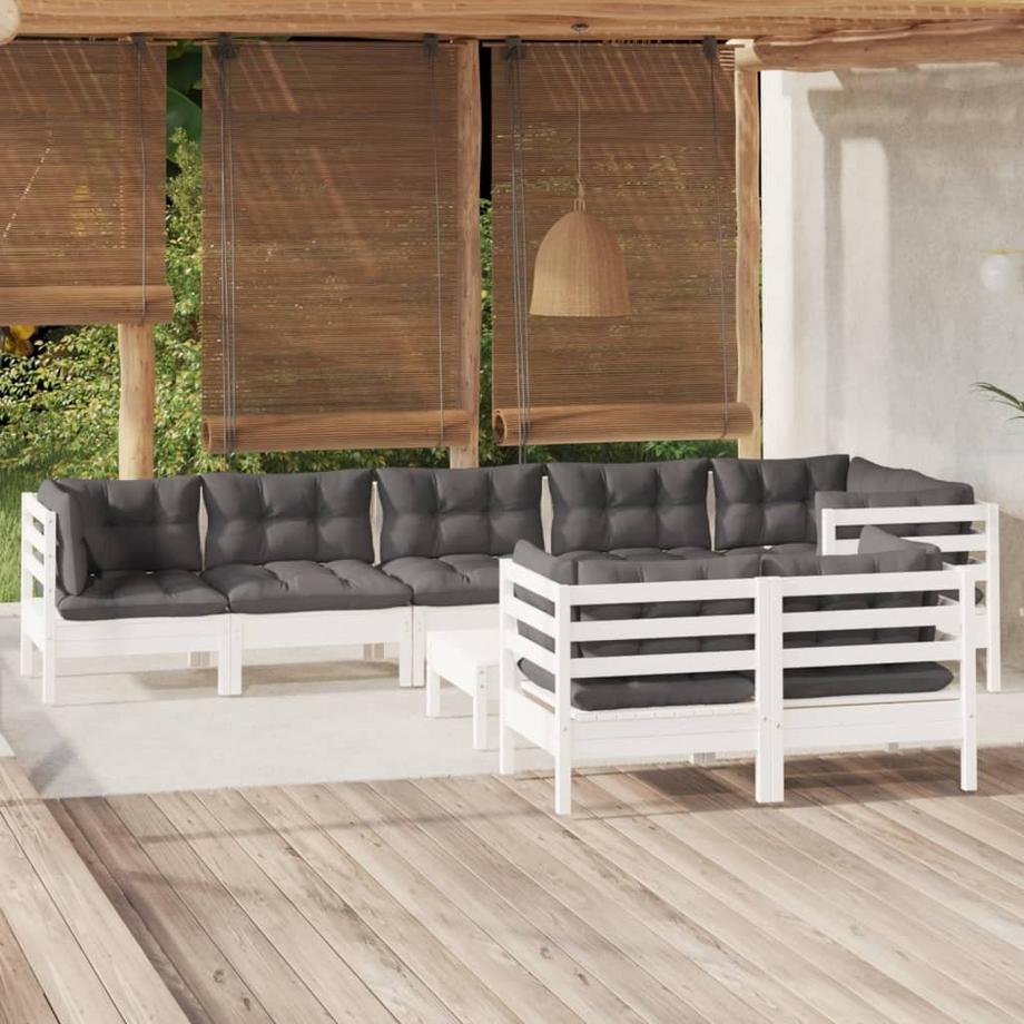 VidaXL set salotto da giardino Legno di pino  