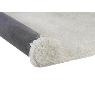 Vente-unique  Tapis shaggy à poils longs microfibre - 120 x 170 cm  - Blanc -  HARVEY 