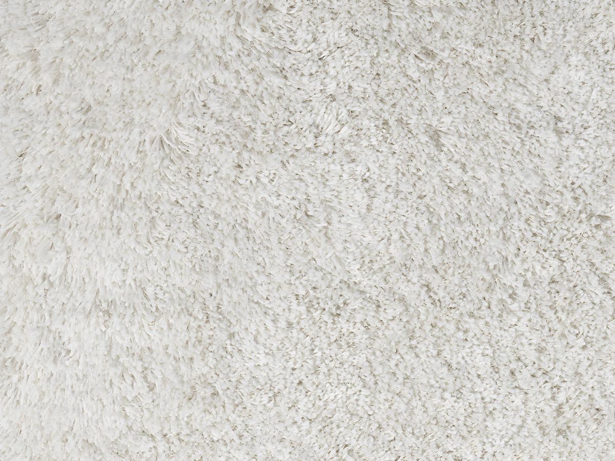 Vente-unique  Tapis shaggy à poils longs microfibre - 120 x 170 cm  - Blanc -  HARVEY 