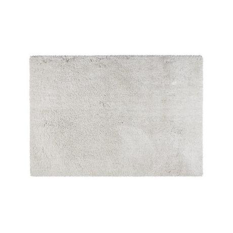 Vente-unique  Tapis shaggy à poils longs microfibre - 120 x 170 cm  - Blanc -  HARVEY 