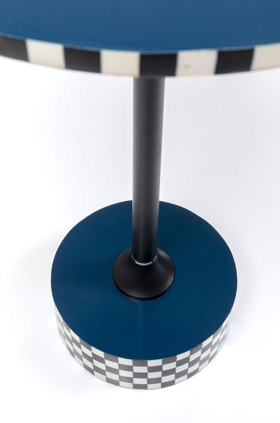 KARE Design Table d'appoint Domero Race bleu autour des années 40  