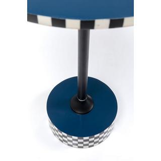 KARE Design Table d'appoint Domero Race bleu autour des années 40  