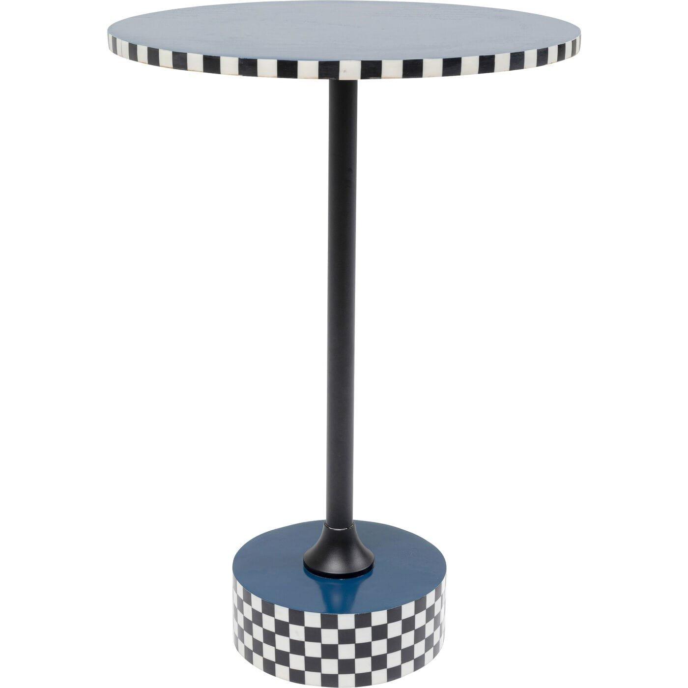 KARE Design Table d'appoint Domero Race bleu autour des années 40  