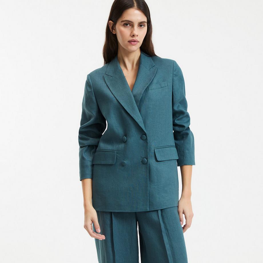 Locker geschnittener zweireihiger Blazer