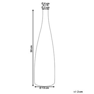 Beliani Blumenvase aus Terrakotta Modern SABADELL  