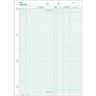 Favorit FAVORIT Devis-Ausmassblock A4 2074 grün, 80g 100 Blatt  