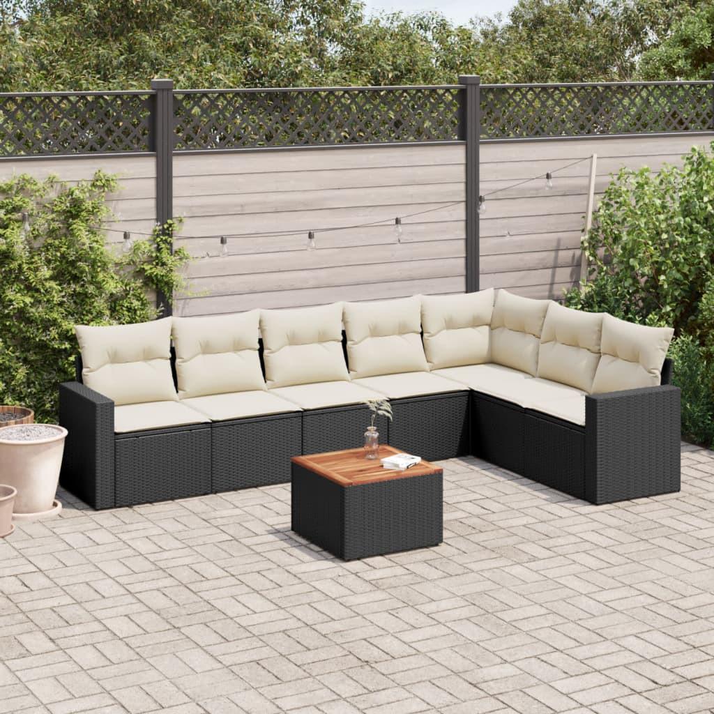 VidaXL set divano da giardino Polirattan  