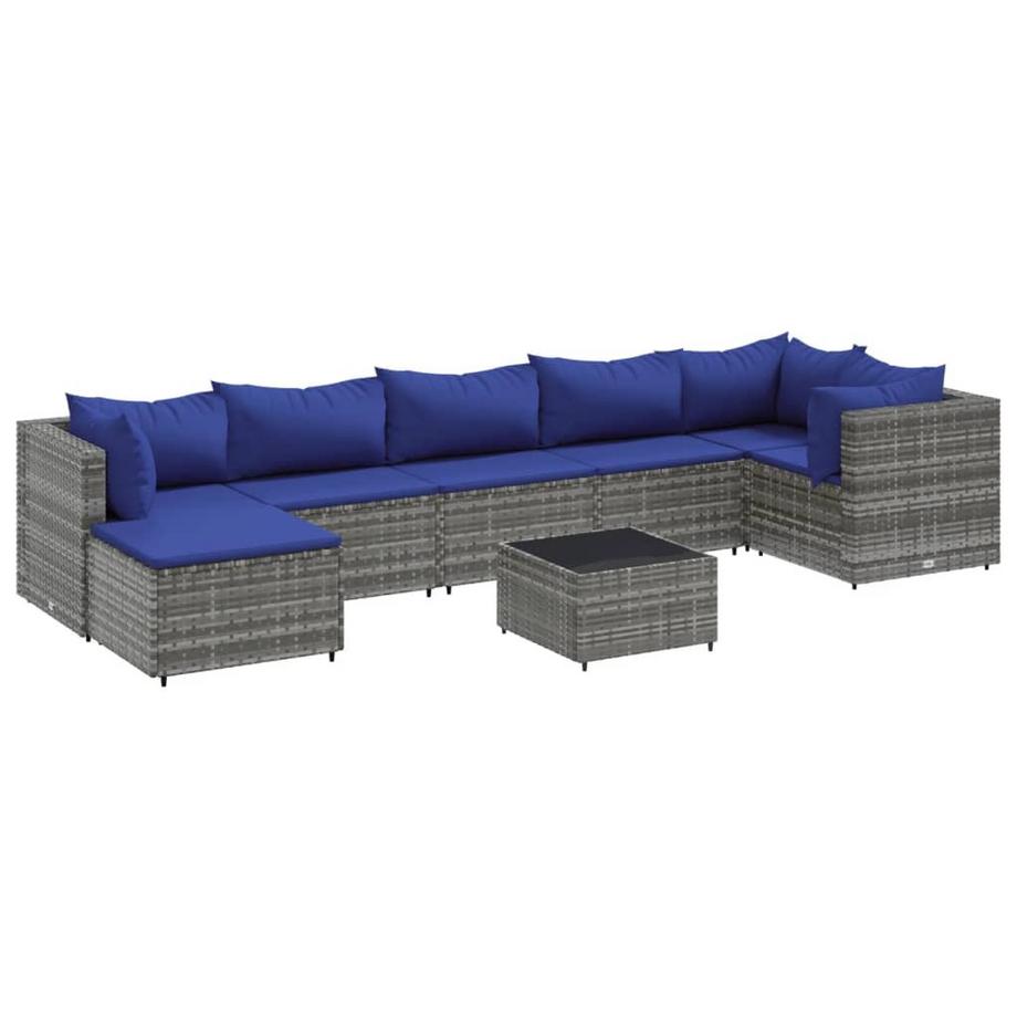 set salotto da giardino Polirattan