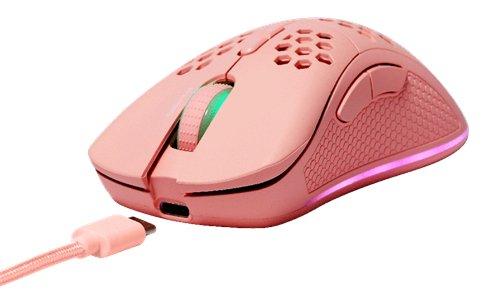 DELTACO  GAM-120-P souris Droitier RF Wireless + USB Type-C Laser 4800 DPI 