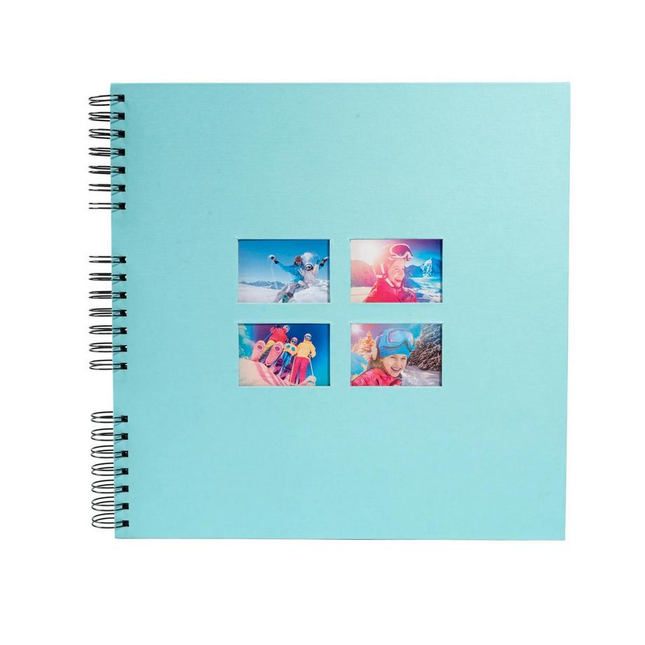 Exacompta Album photo à spirales 60 pages noires Milano  