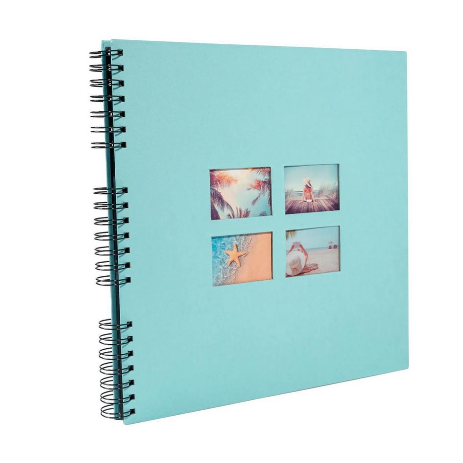 Exacompta Album photo à spirales 60 pages noires Milano  