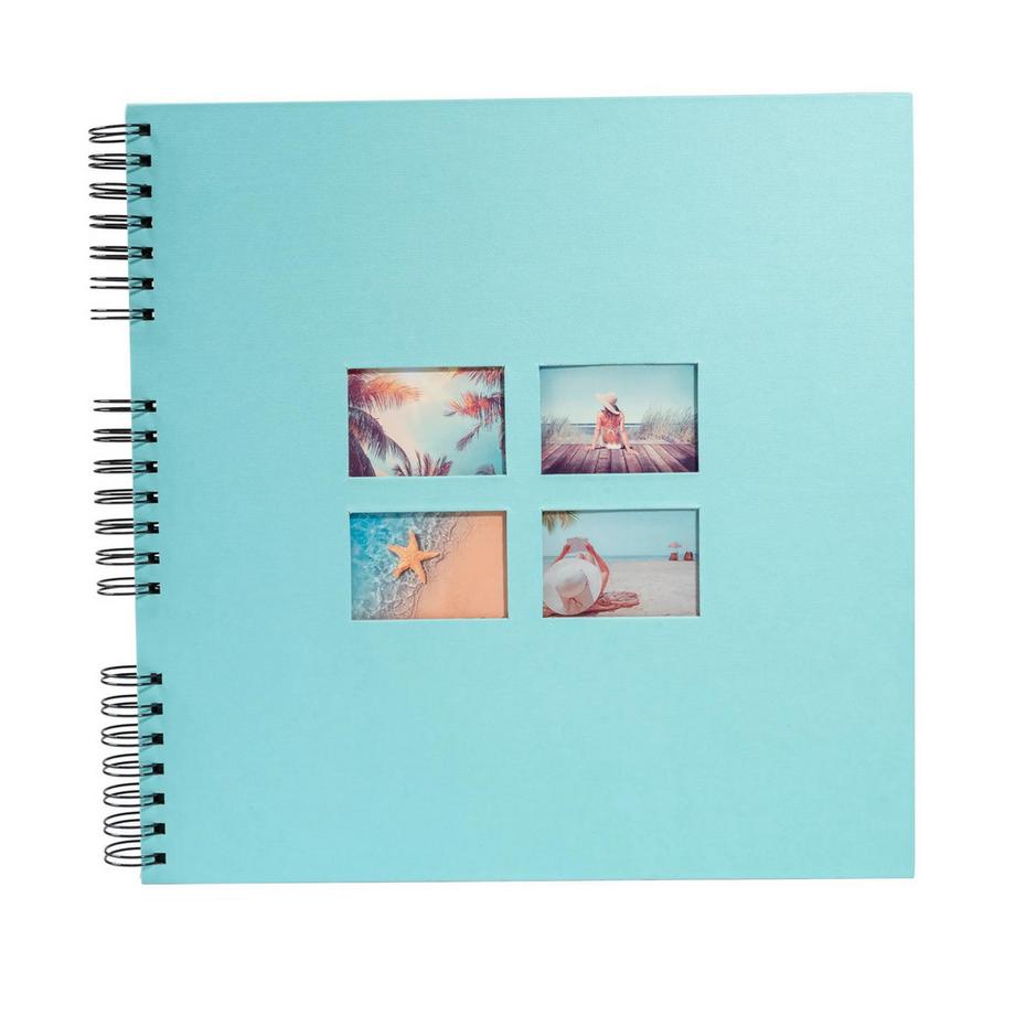 Exacompta Album photo à spirales 60 pages noires Milano  