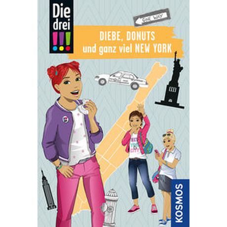 Die drei !!!, Diebe, Donuts und ganz viel New York Ambach, Jule; Misselwitz, Franziska (Illustrationen); Biber, Ina (Illustrationen) Copertina rigida 