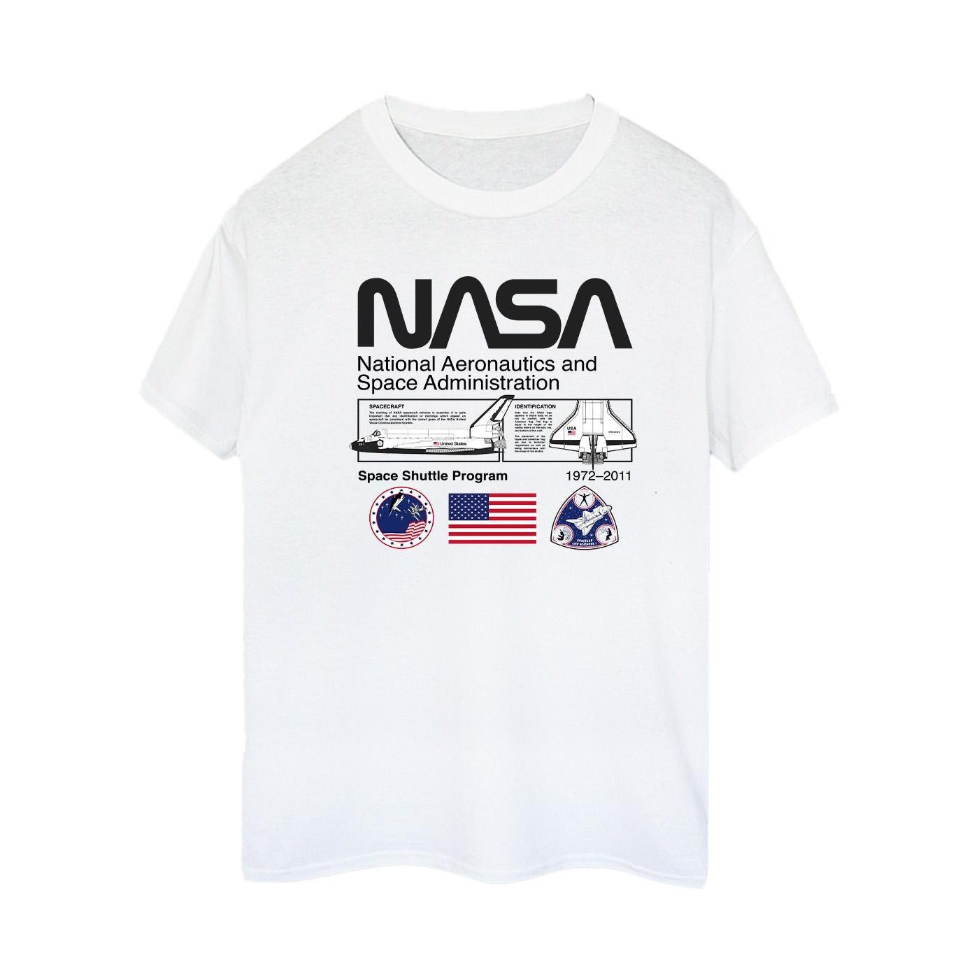 Image of Space Admin Tshirt Damen Weiss XL